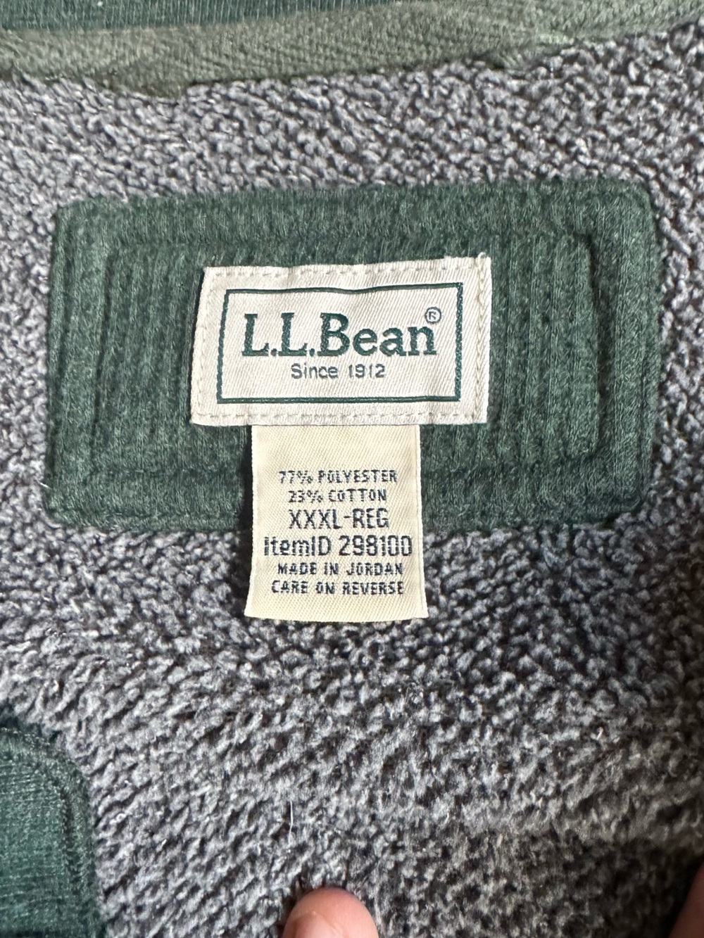 L.L. Bean Katahdin Iron Works® Bonded Waffle Fleece Henley - Picture 3 of 5